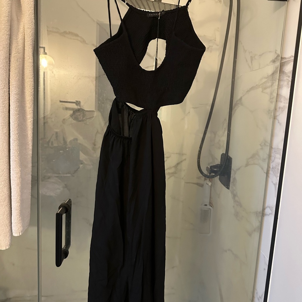 Indah Black Cut Out Maxi Dress